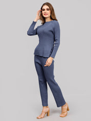 Casual Knitted Two Piece Set