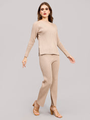 Casual Knitted Two Piece Set