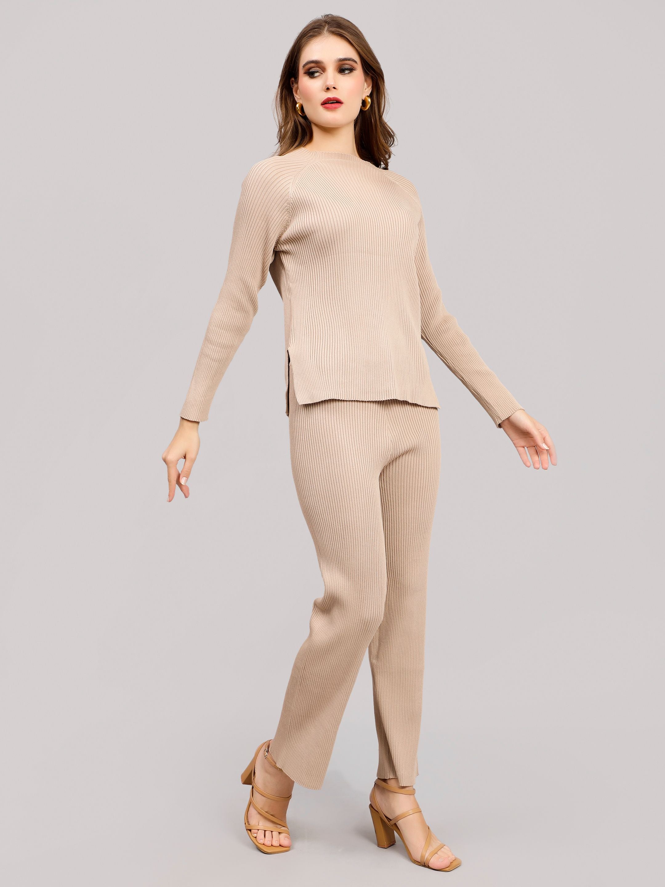 Casual Knitted Two Piece Set