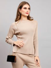 Casual Knitted Two Piece Set