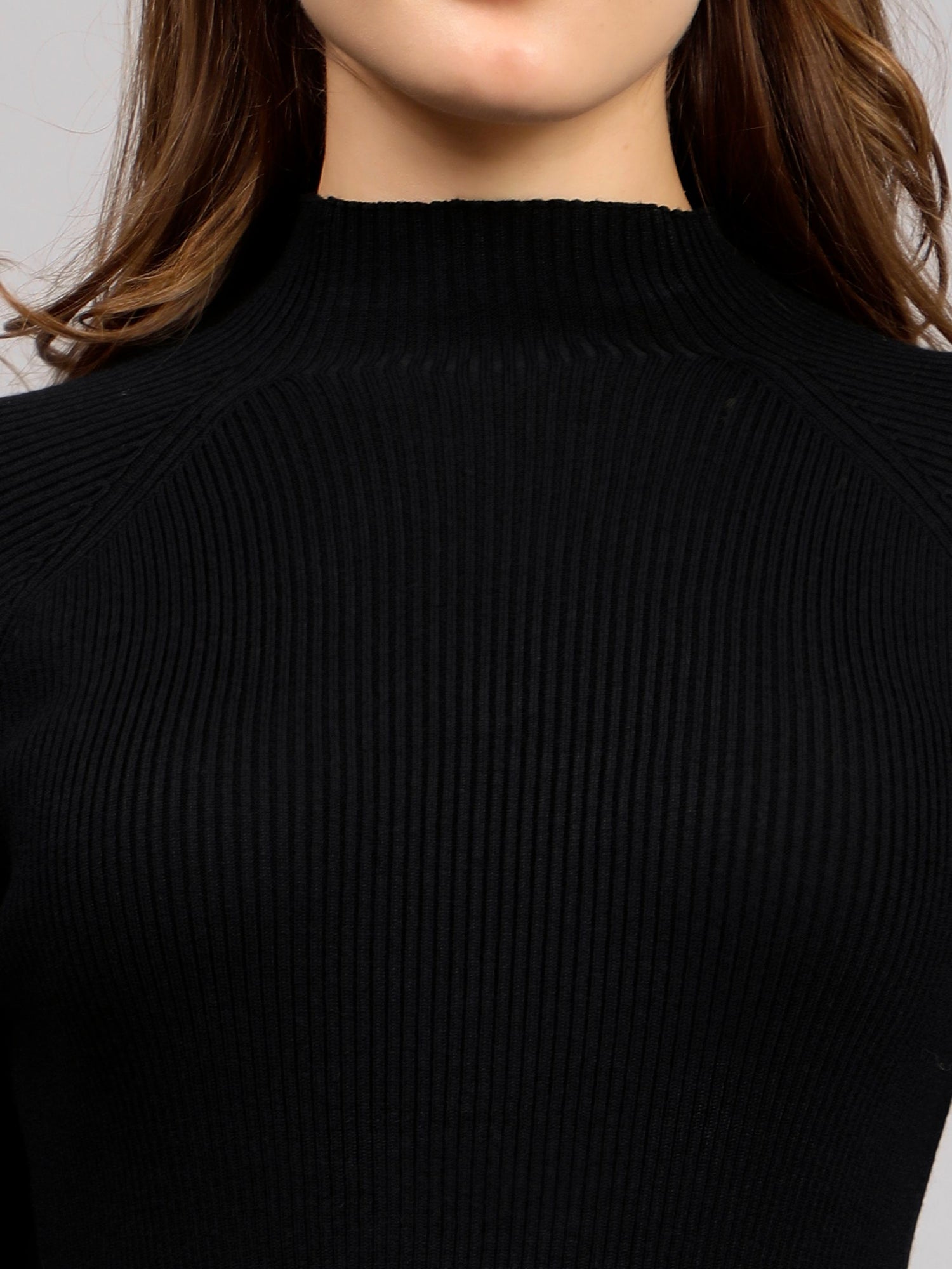 Winter Ribbed Pleated Dress