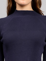 Winter Ribbed Pleated Dress
