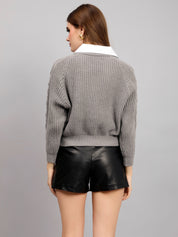 Cable Knit Woolen Cardigan