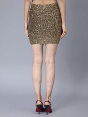 Sequined Knitted Skirt