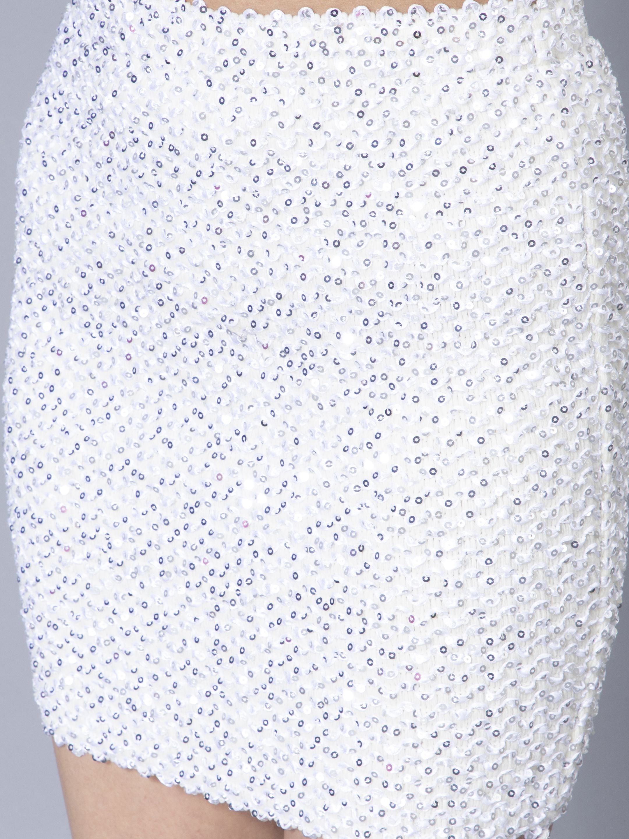 Sequined Knitted Skirt