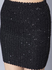 Sequined Knitted Skirt