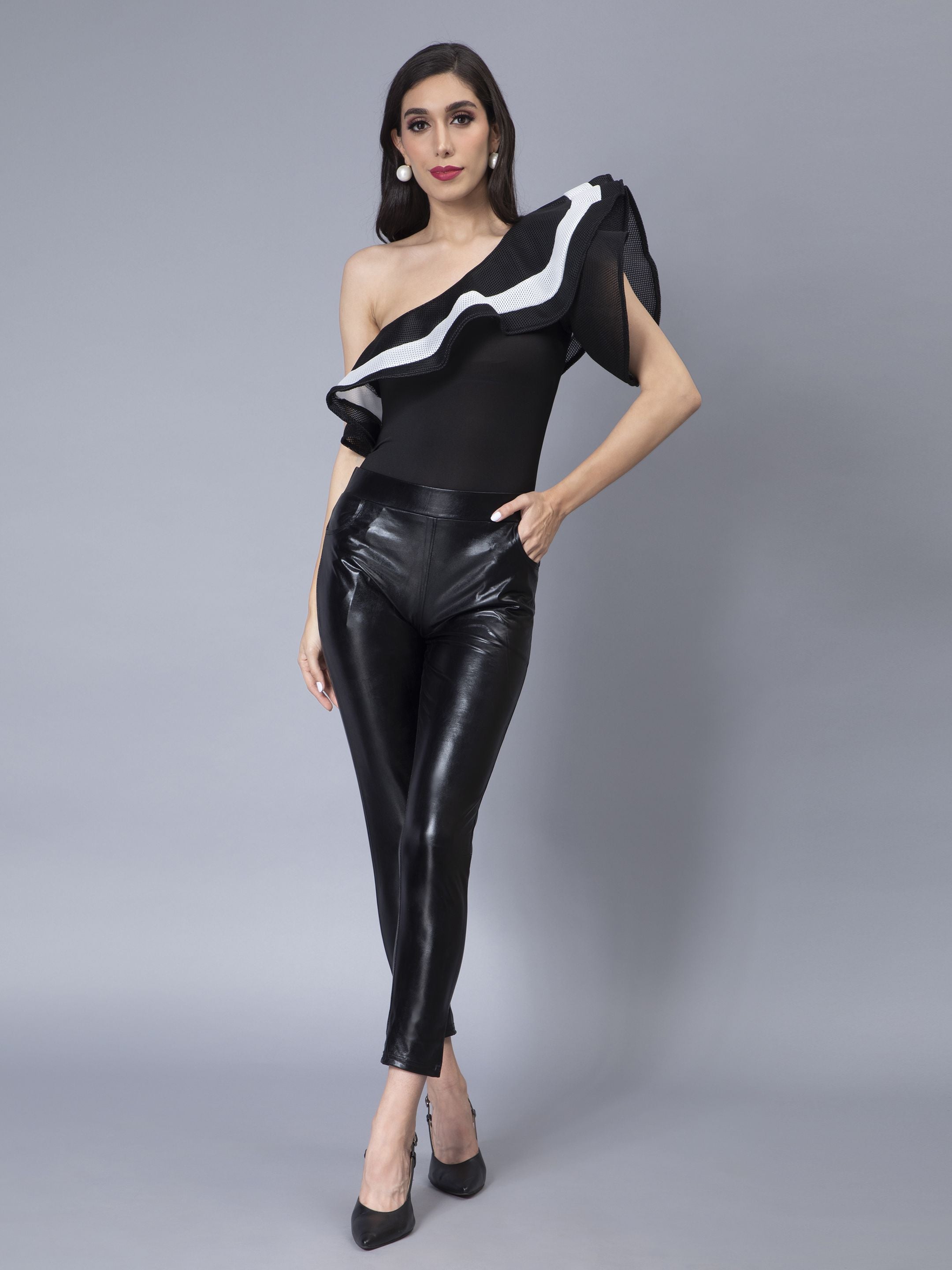 Metallic Slim Fit Pant