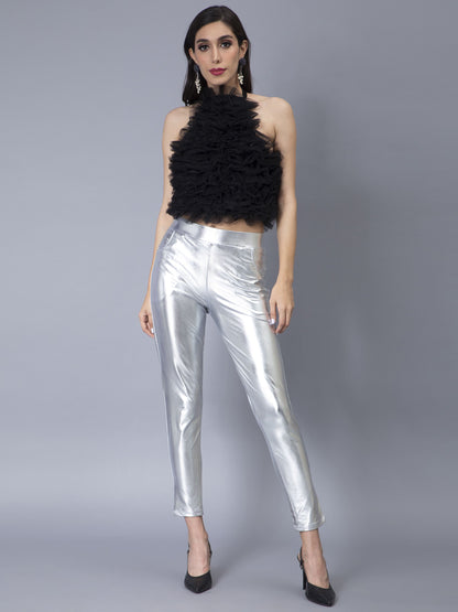 Metallic Slim Fit Pant