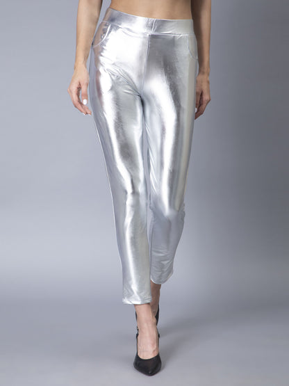 Metallic Slim Fit Pant