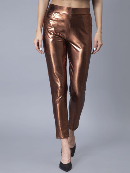 Metallic Slim Fit Pant