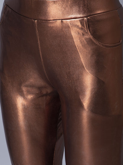 Metallic Slim Fit Pant