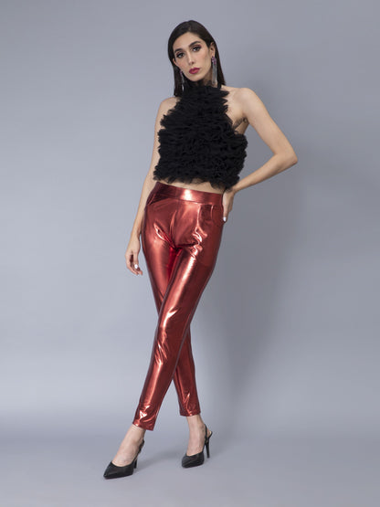 Metallic Slim Fit Pant