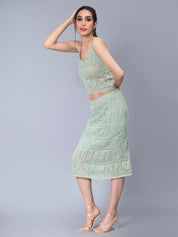 Crochet Cami and Skirt Two Piece set