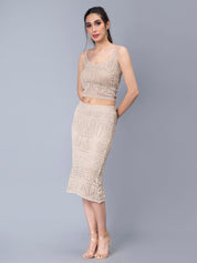 Crochet Cami and Skirt Two Piece set