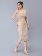 Crochet Cami and Skirt Two Piece set