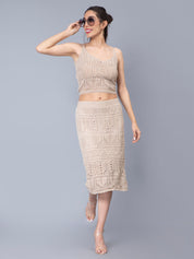 Crochet Cami and Skirt Two Piece set