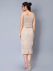 Crochet Cami and Skirt Two Piece set