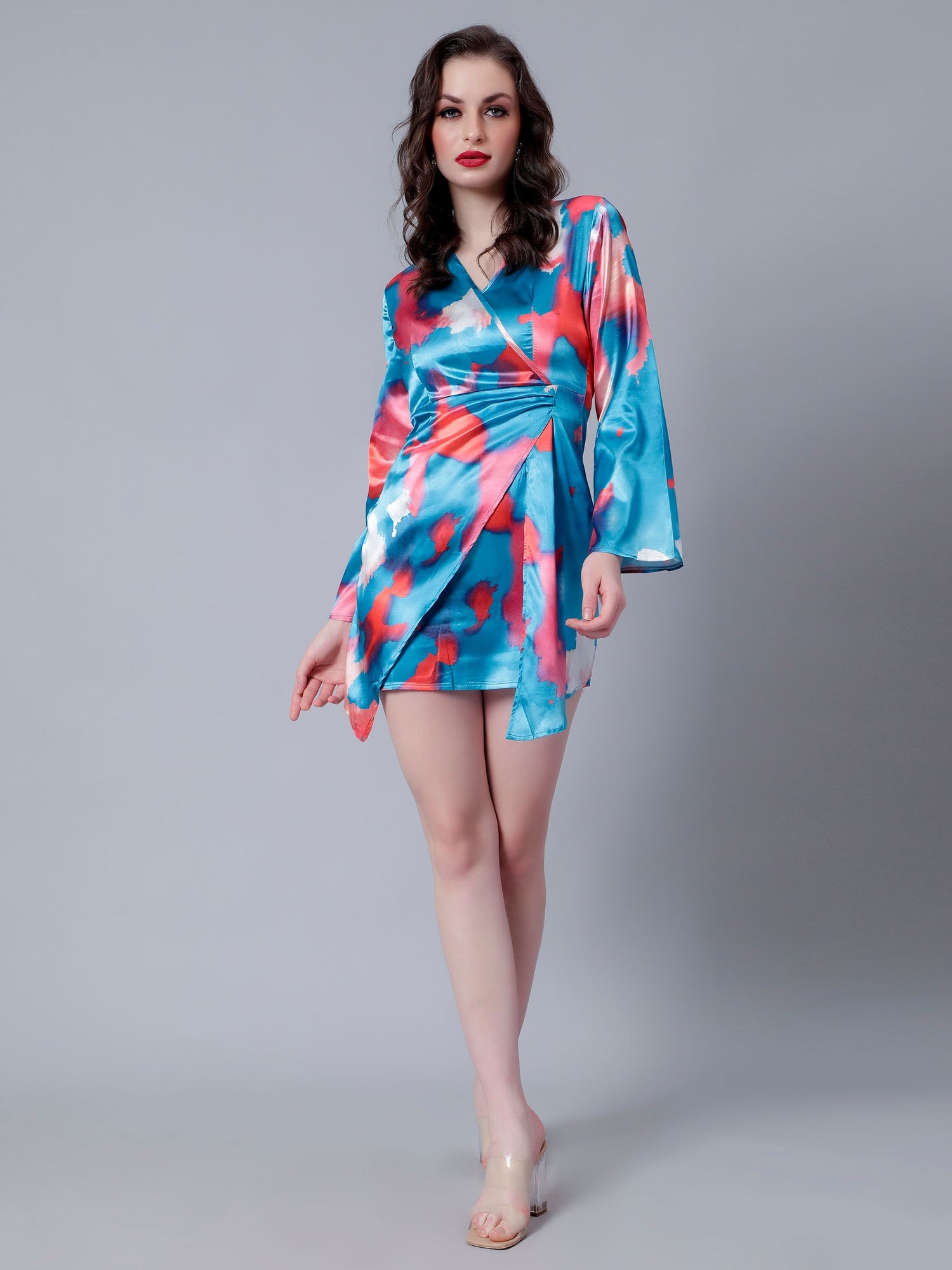 Hot Splash Satin Dress
