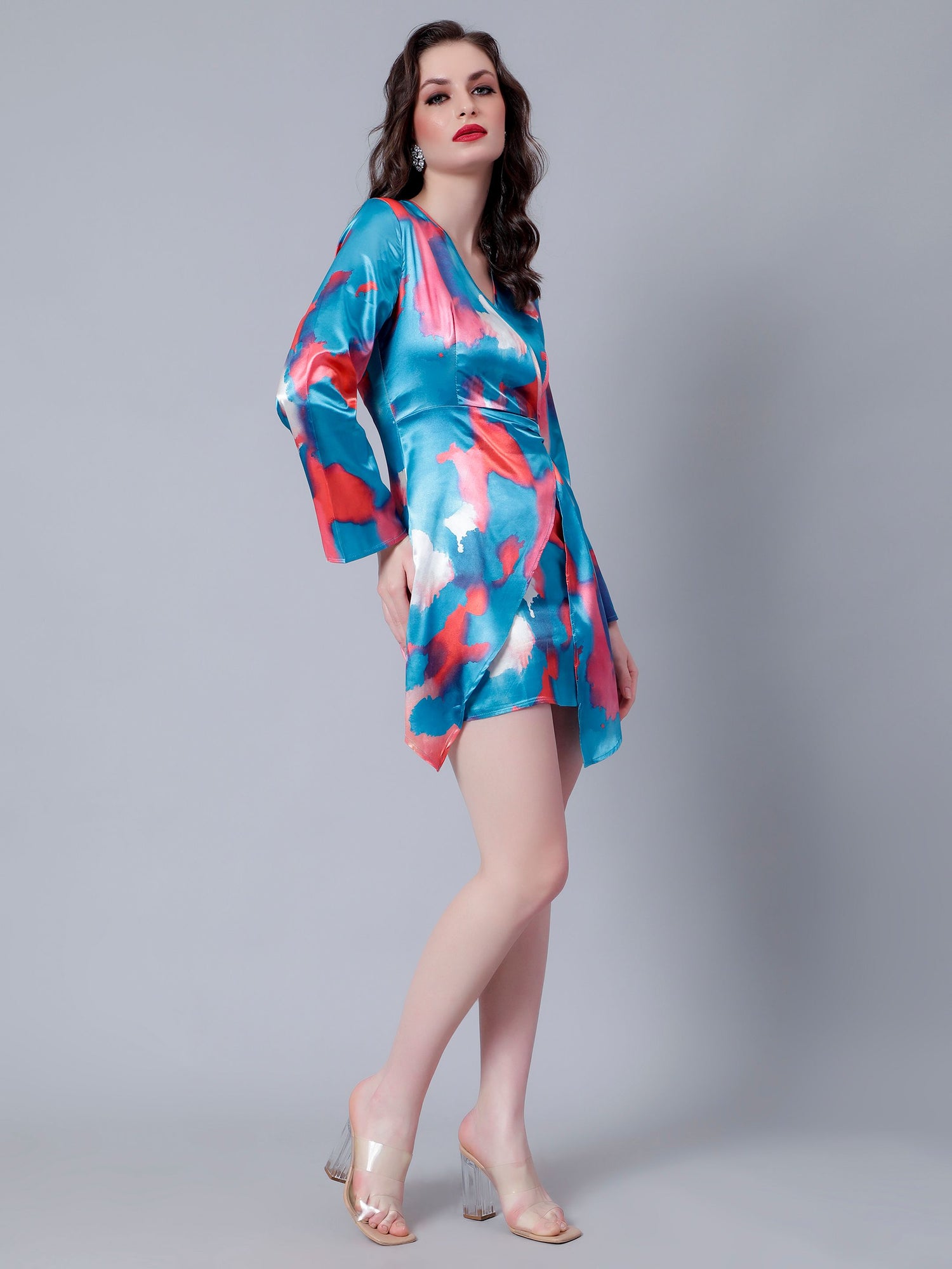 Hot Splash Satin Dress
