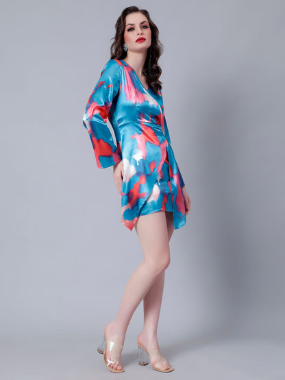 Hot Splash Satin Dress