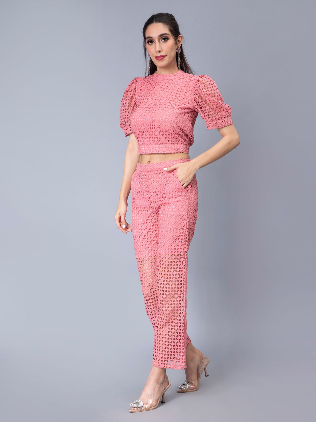 Schiffli Two-Piece Set