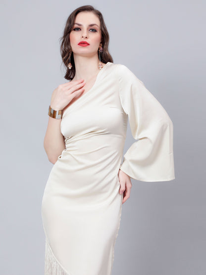 Fringe-Trimmed Party Dress