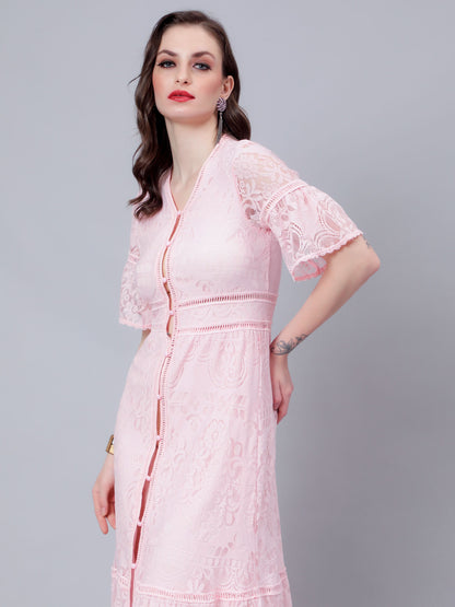 Retro Lace Swing Dress