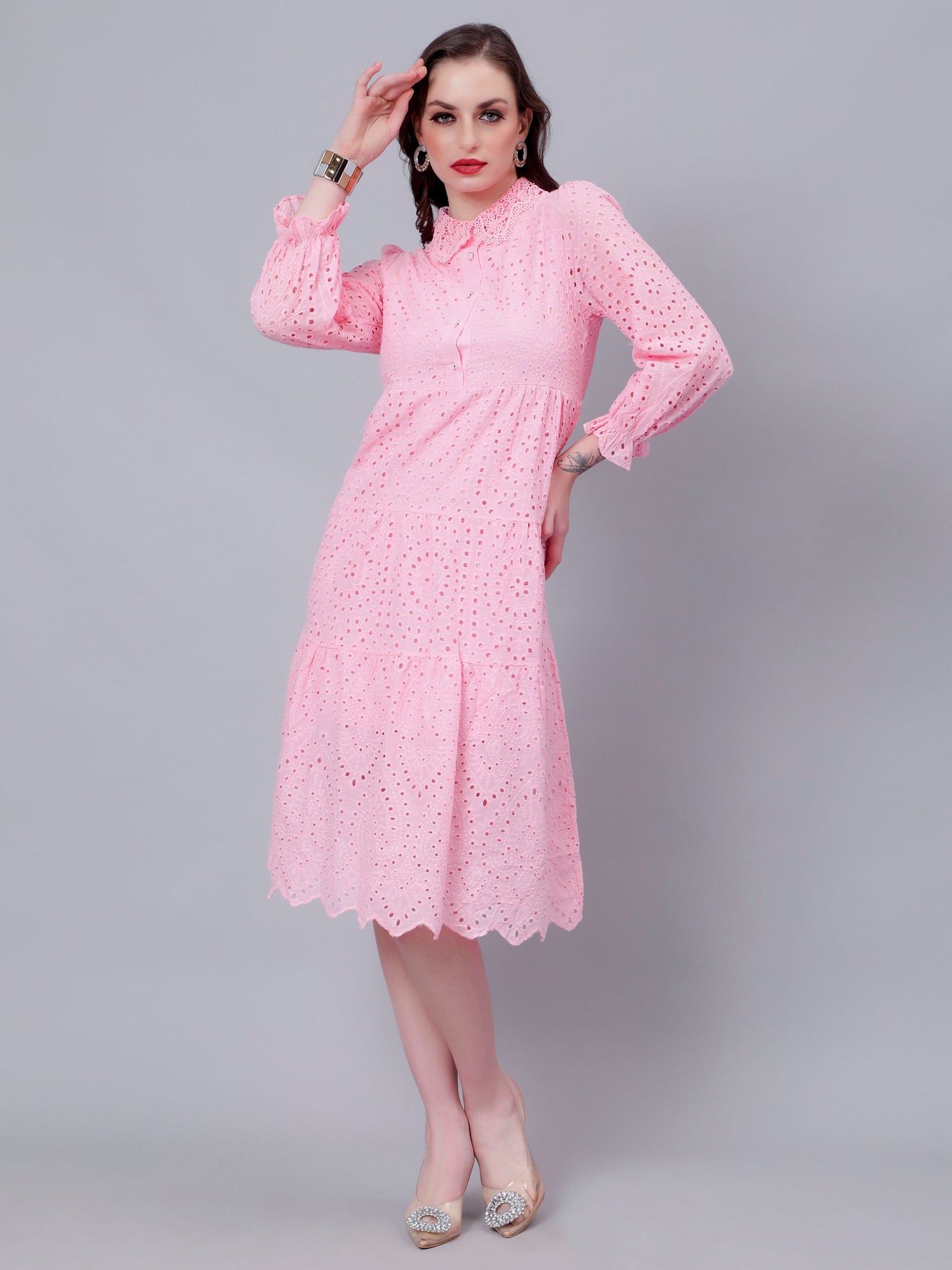 Hollow Hook Chicken Dress