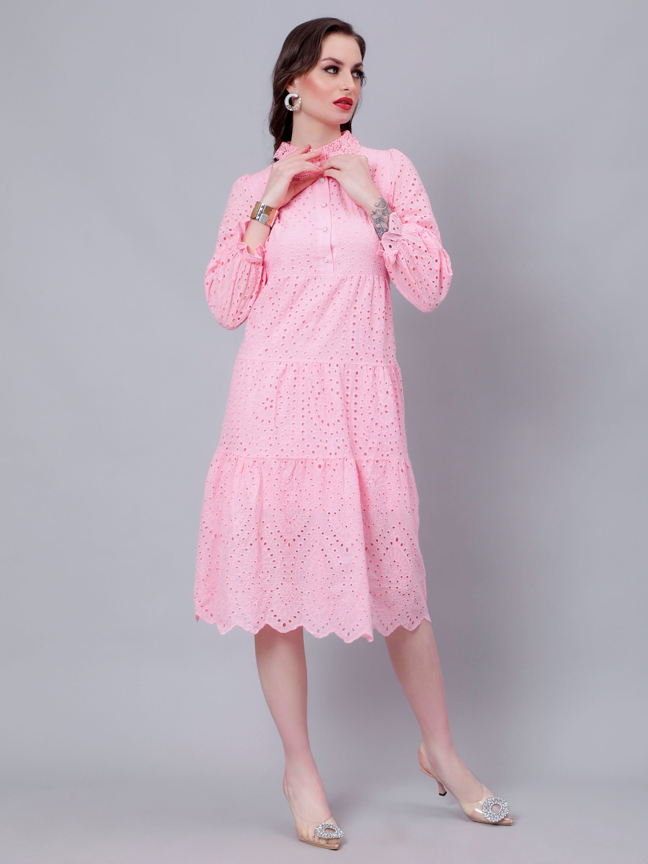 Hollow Hook Chicken Dress