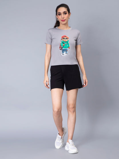 Rockstar Bear Print T-Shirt
