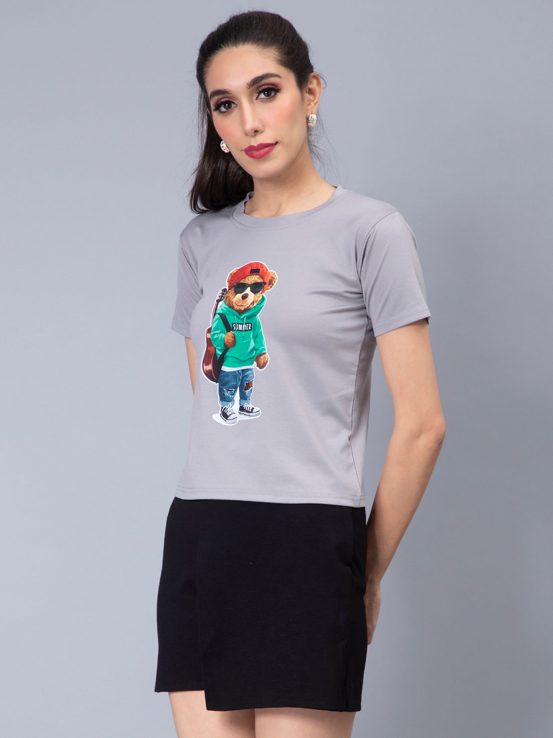 Rockstar Bear Print T-Shirt