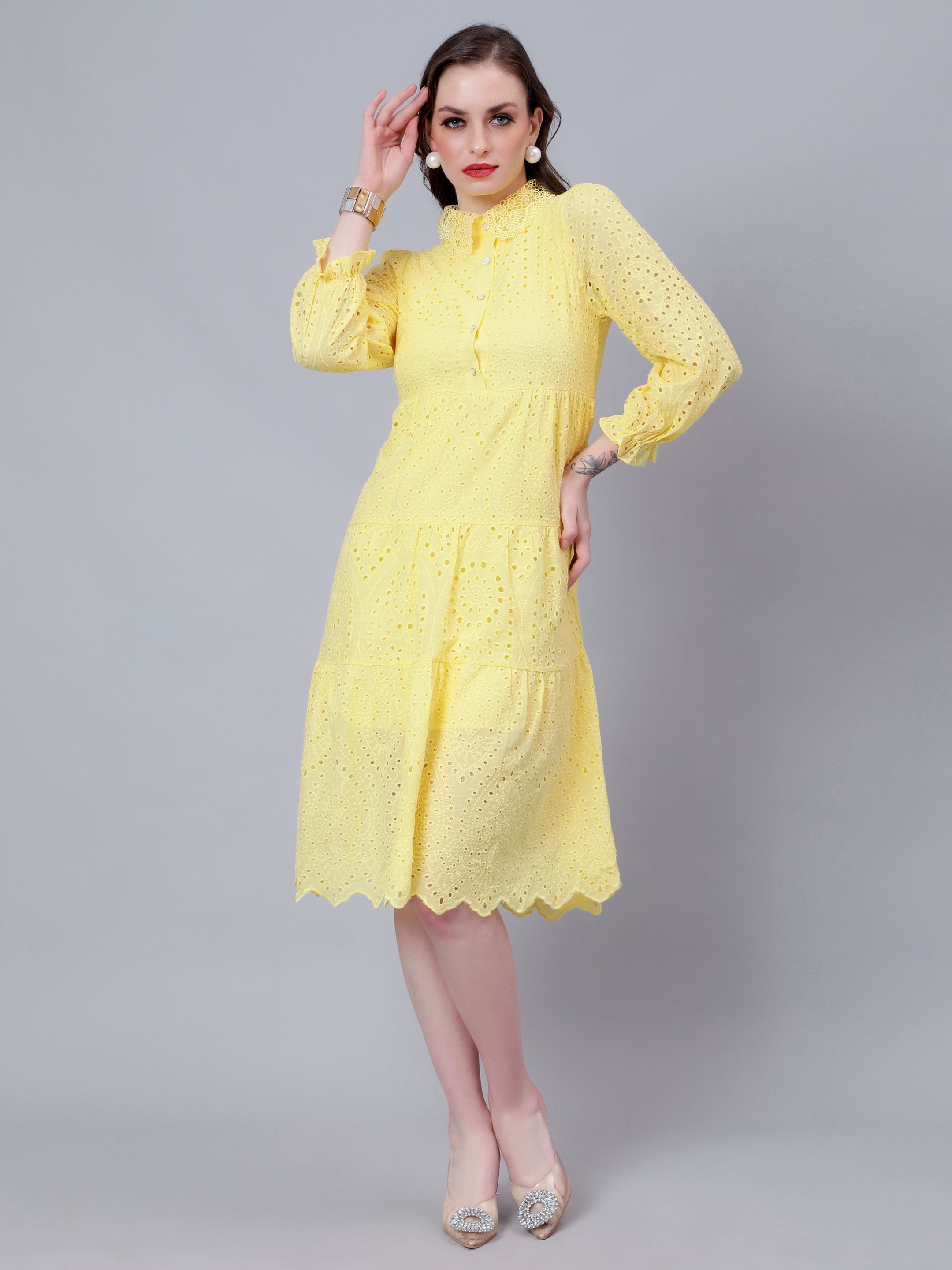 Hollow Hook Chicken Dress