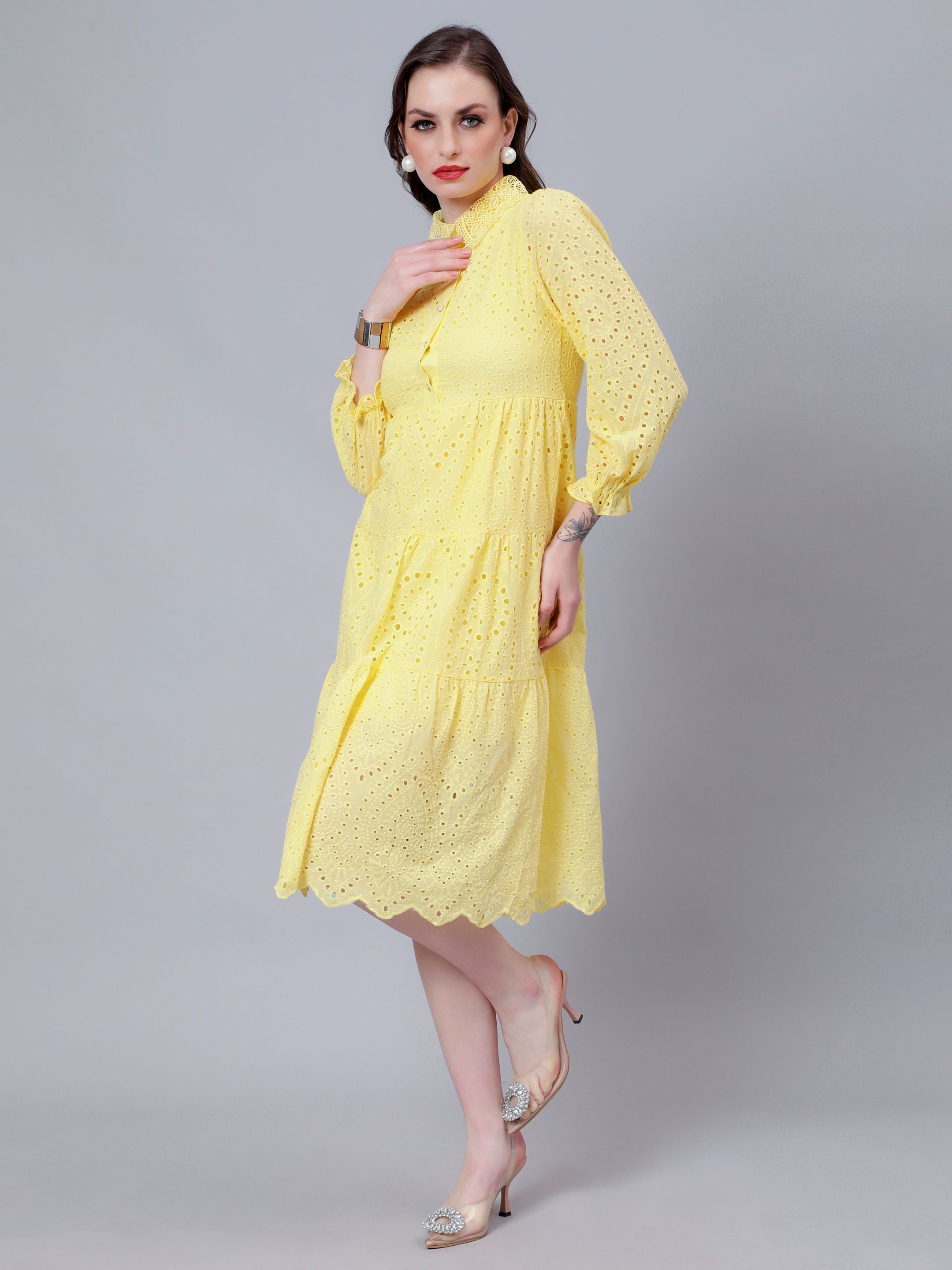 Hollow Hook Chicken Dress