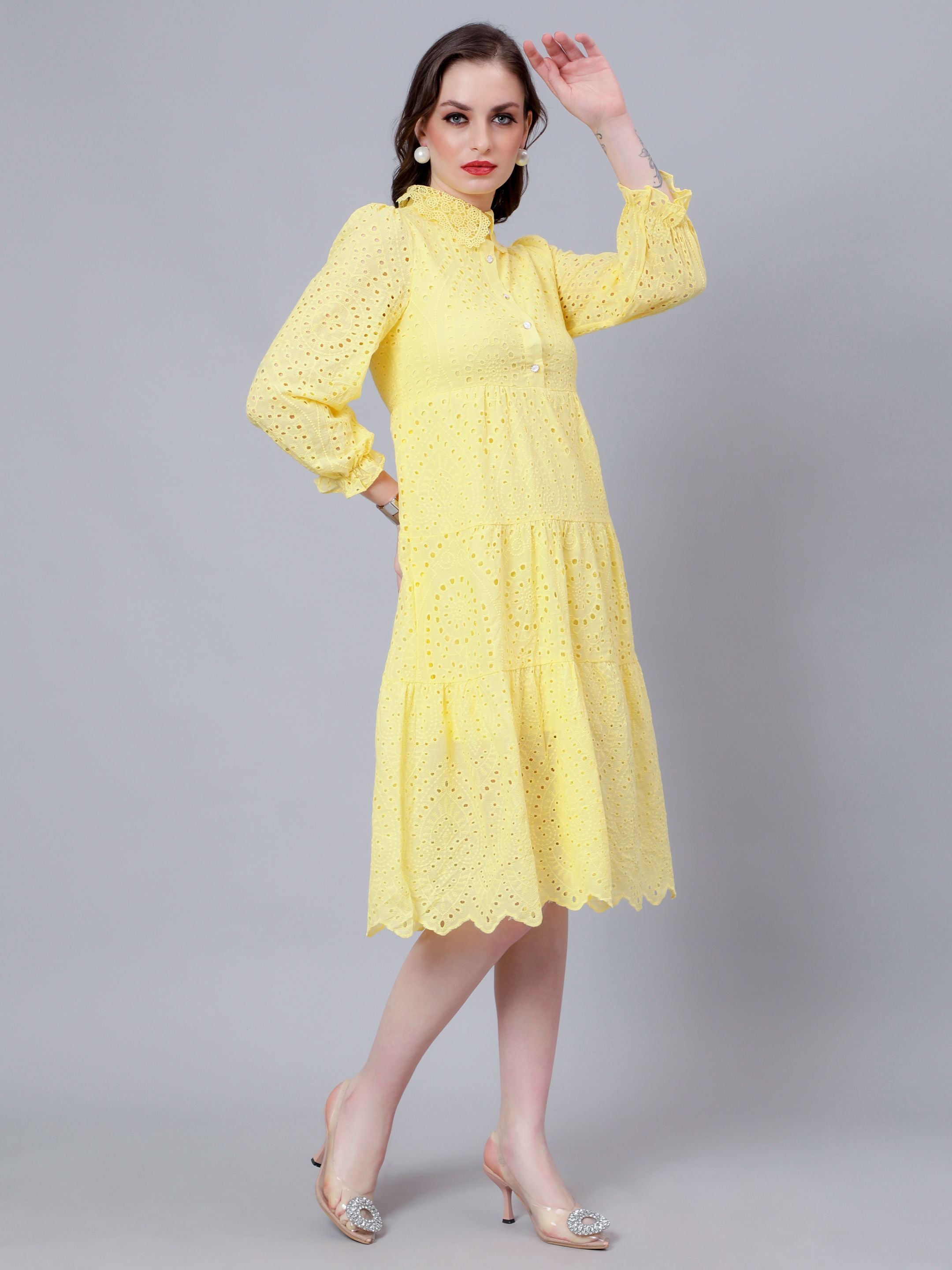Hollow Hook Chicken Dress