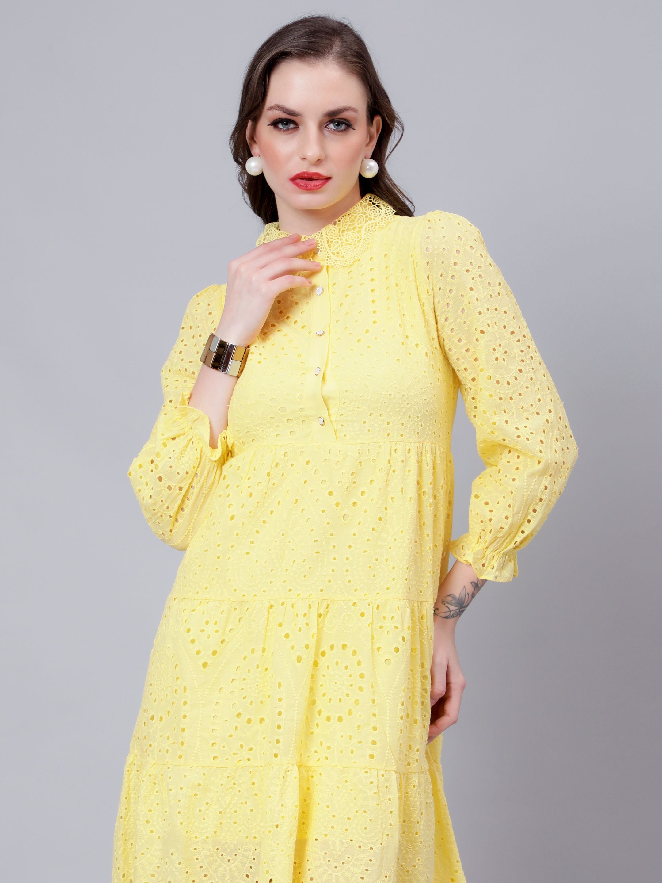 Hollow Hook Chicken Dress