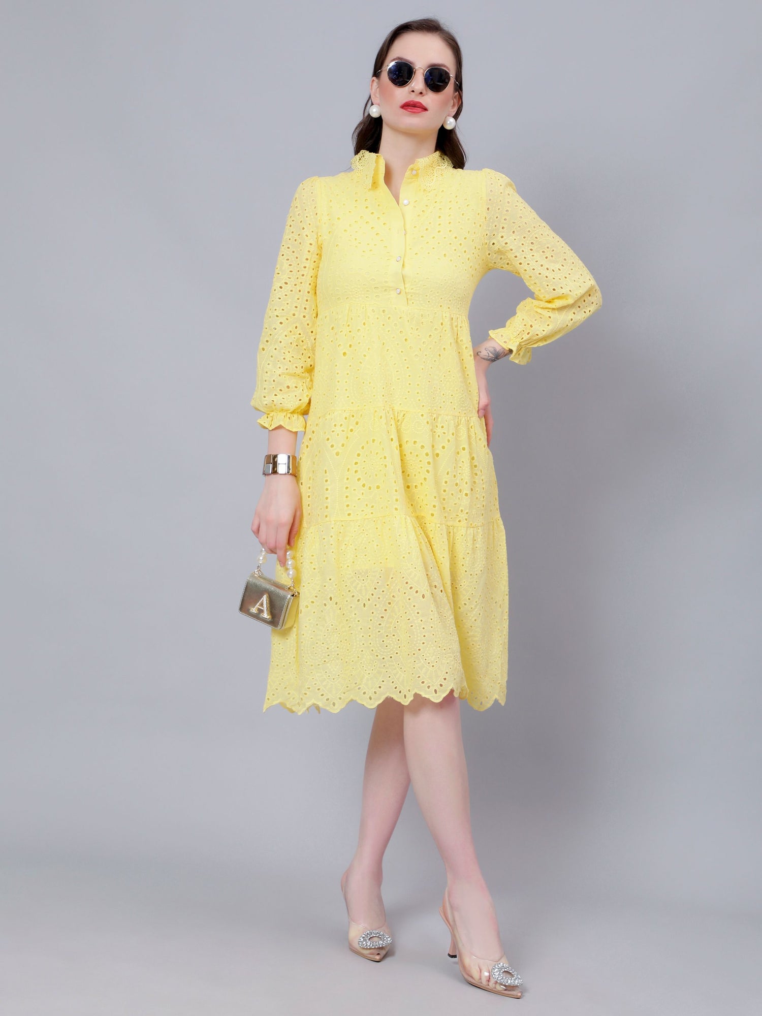 Hollow Hook Chicken Dress