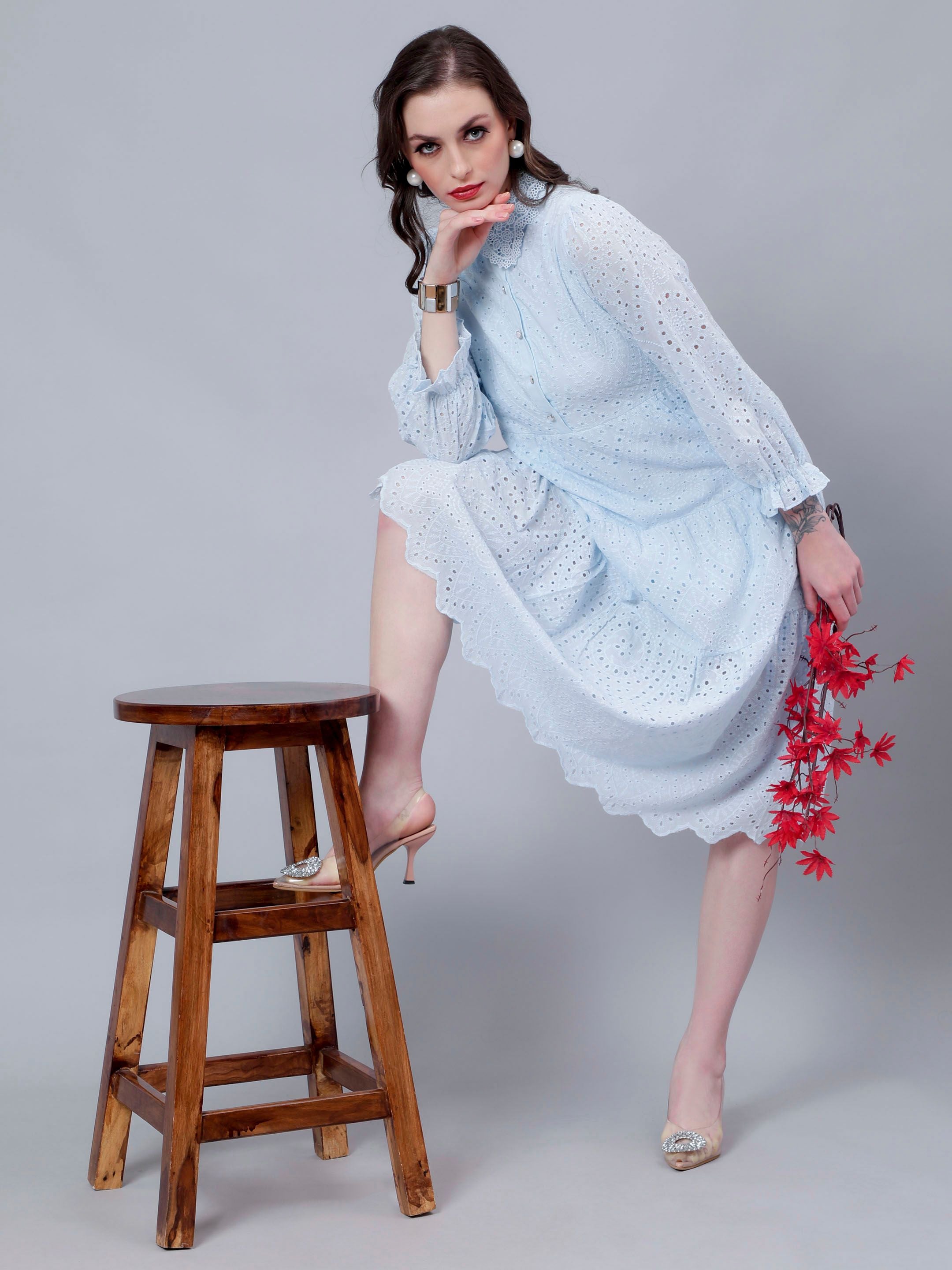 Hollow Hook Chicken Dress