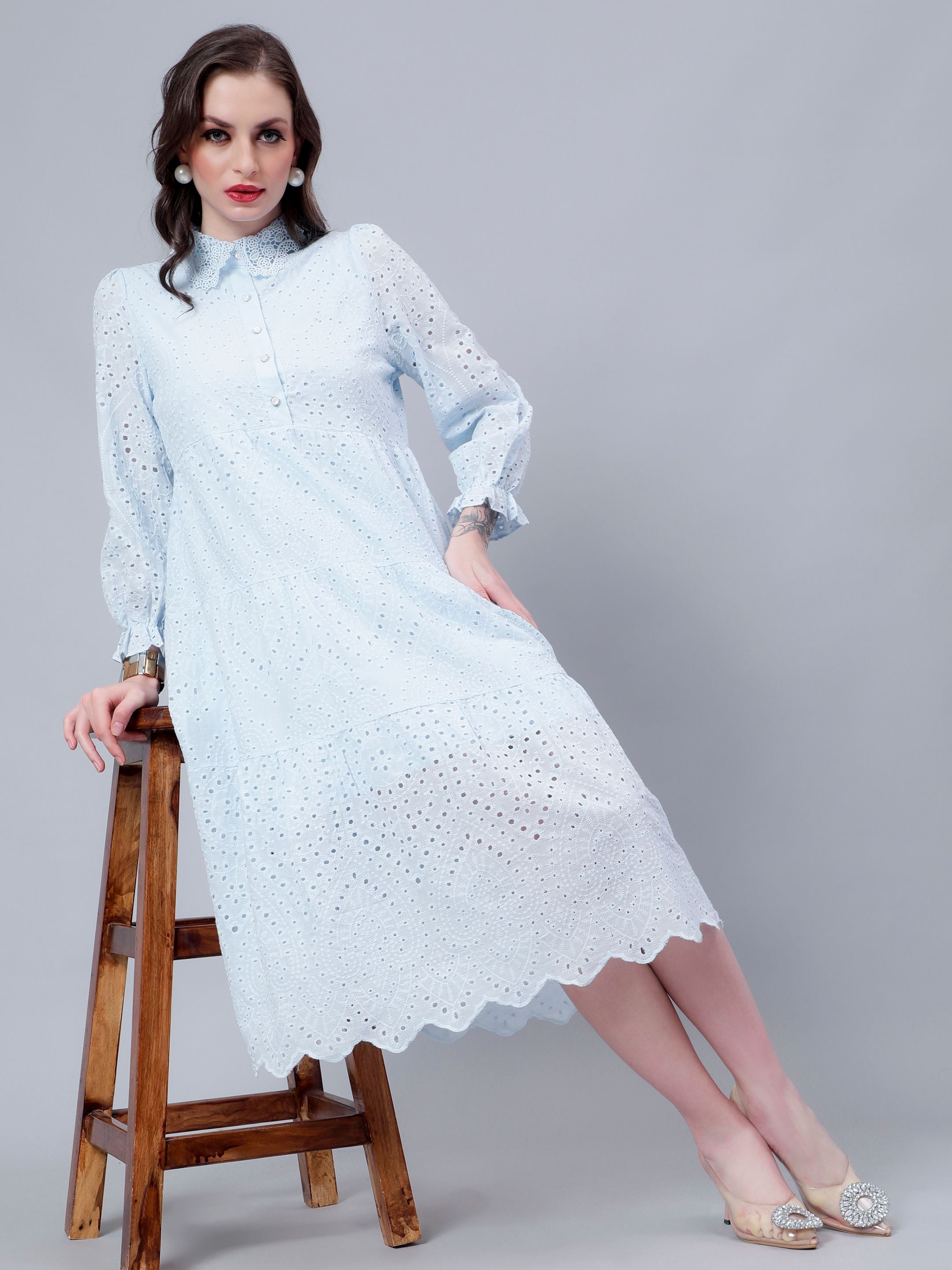 Hollow Hook Chicken Dress