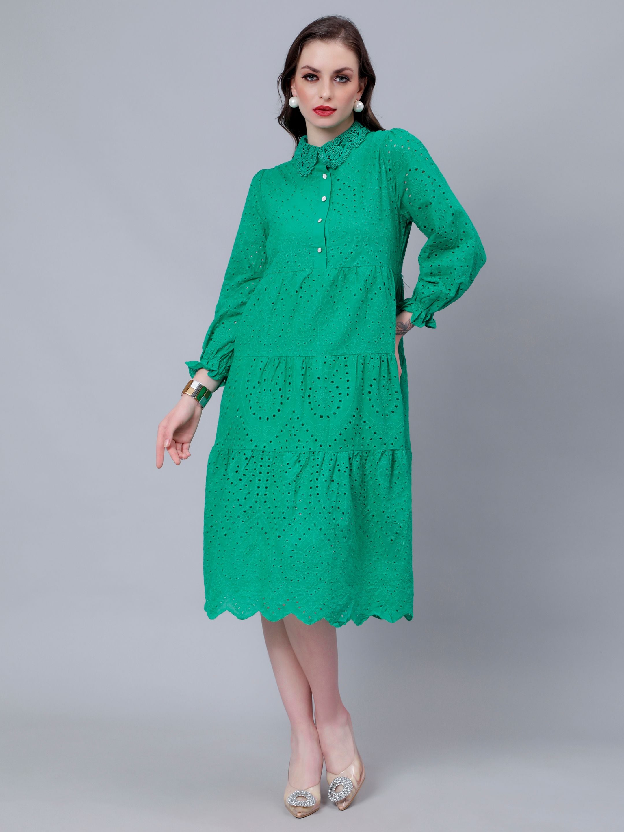 Hollow Hook Chicken Dress