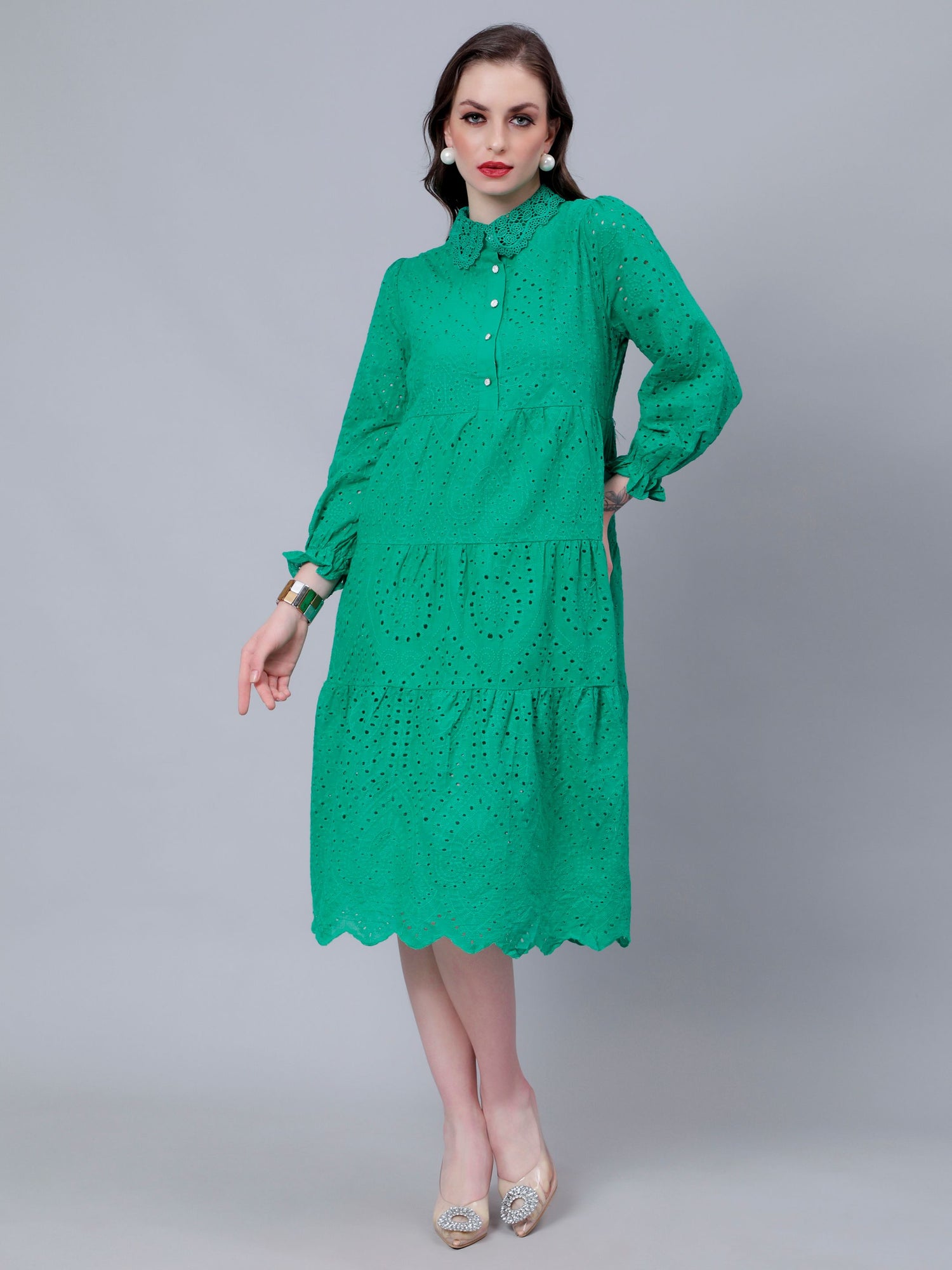Hollow Hook Chicken Dress