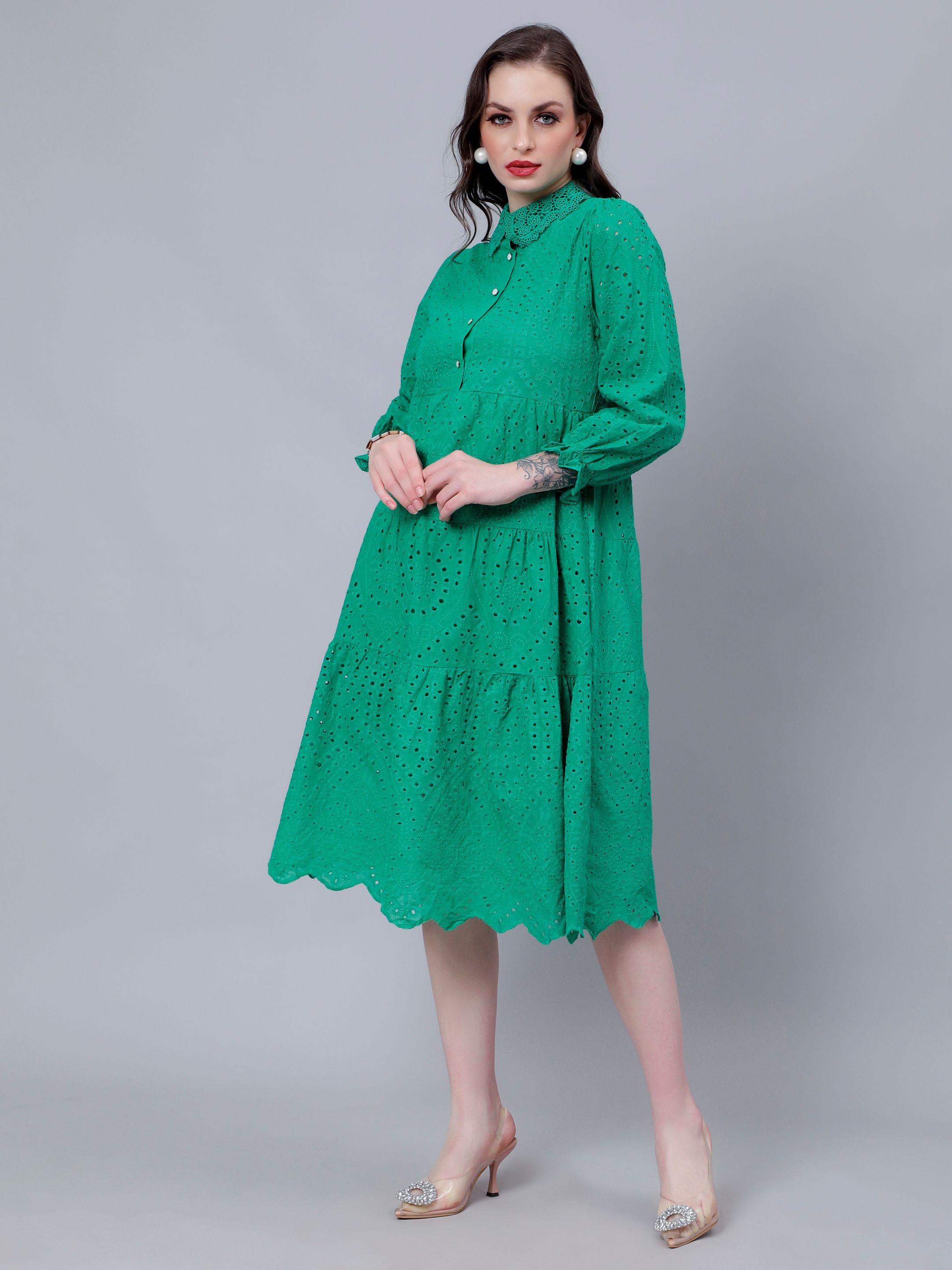 Hollow Hook Chicken Dress