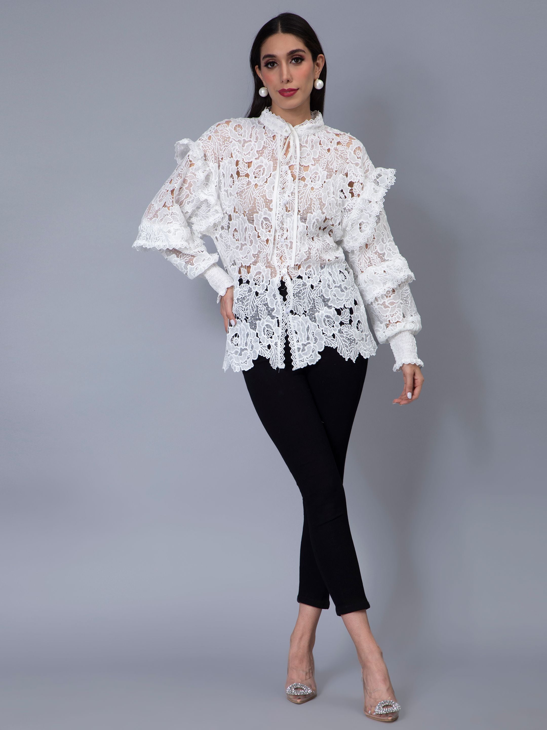 Lace Oversize Shirt