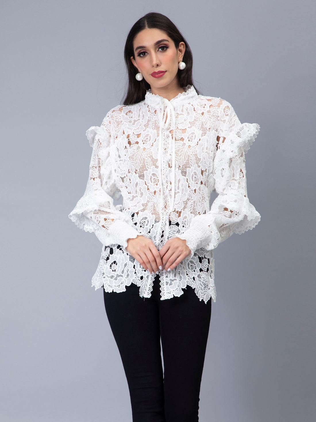 Lace Oversize Shirt