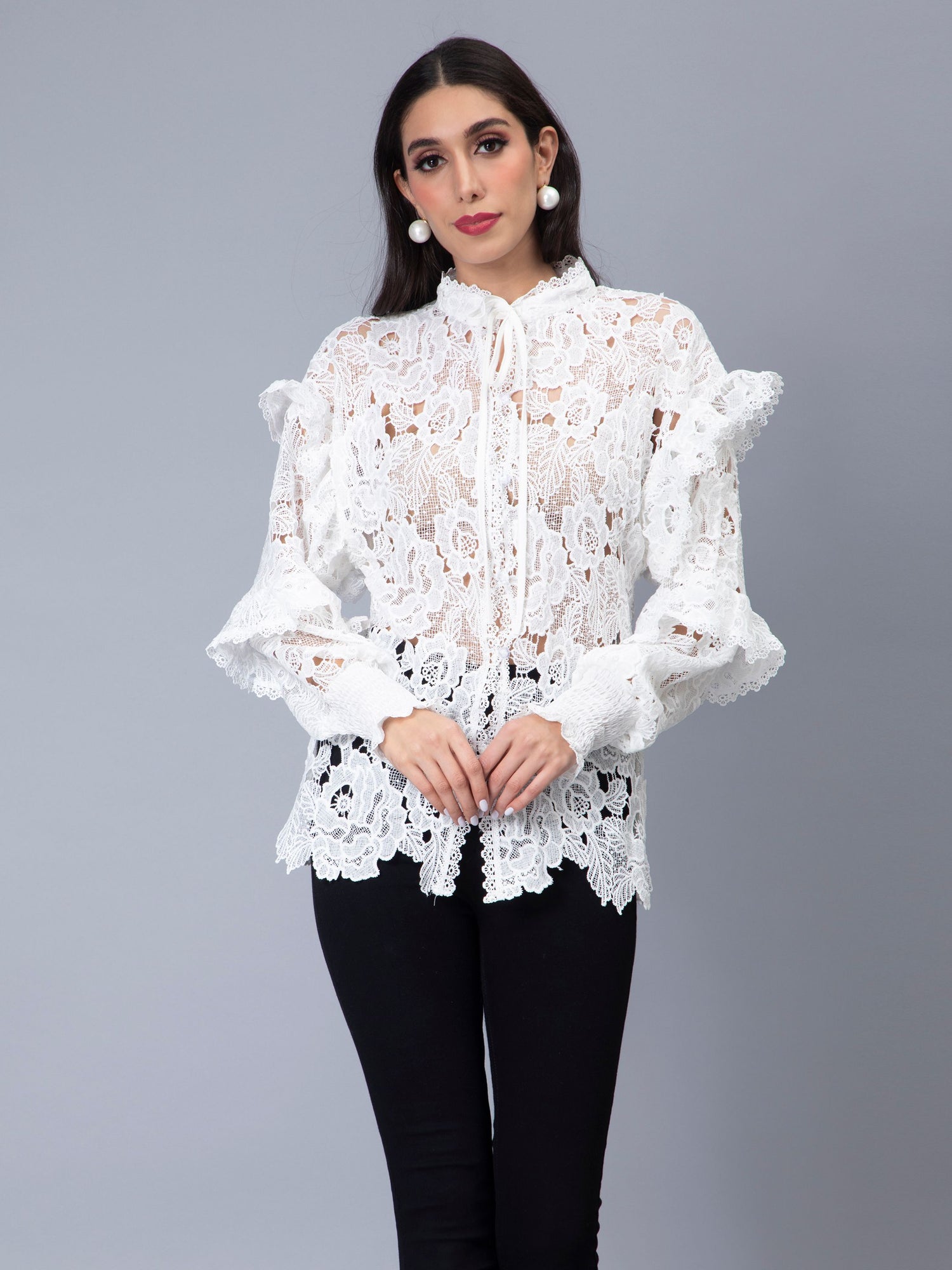 Lace Oversize Shirt