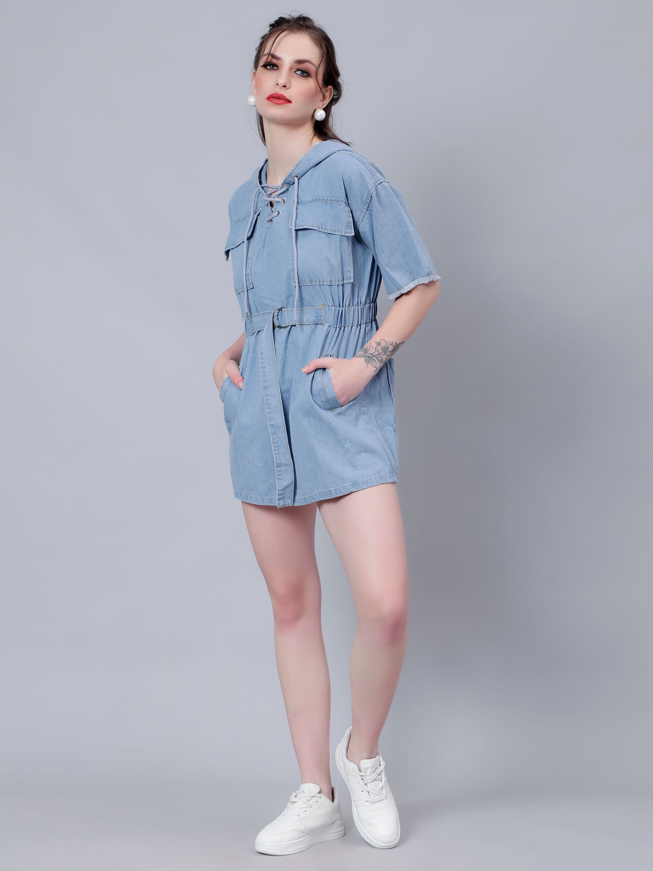 Baggy Street Denim Dress