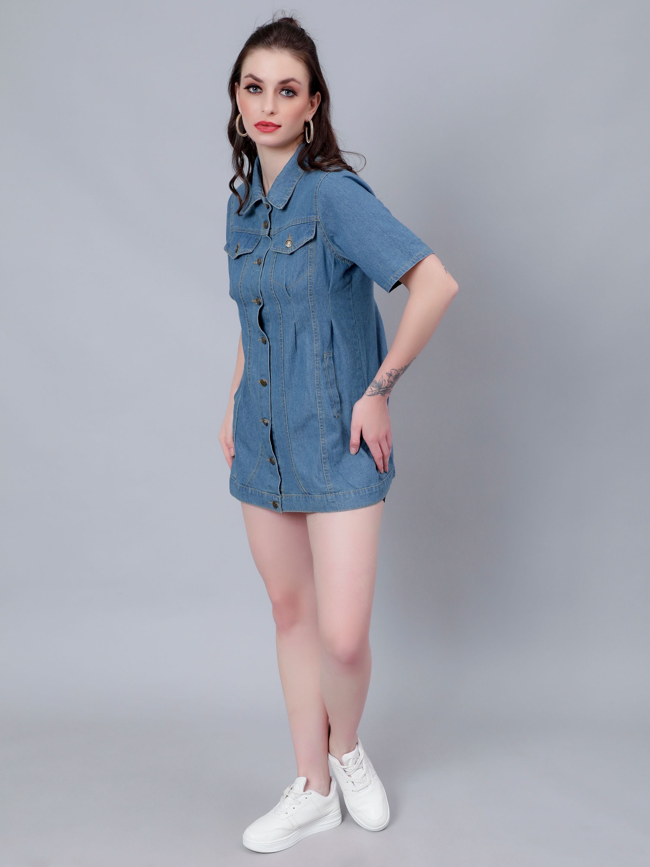 Denim Shirt Dress
