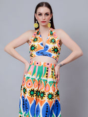 Tropical Skirt and Top Set