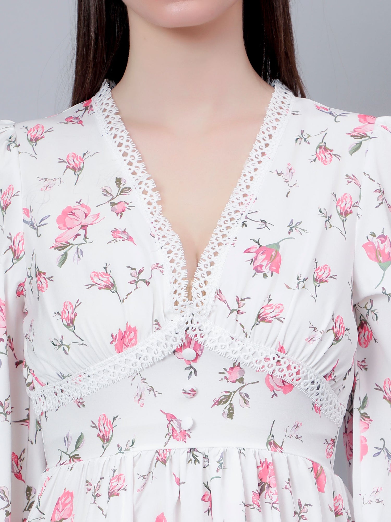 Ditsy Floral Print Mini Dress