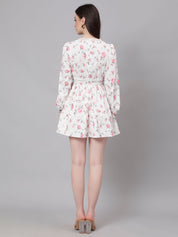 Ditsy Floral Print Mini Dress