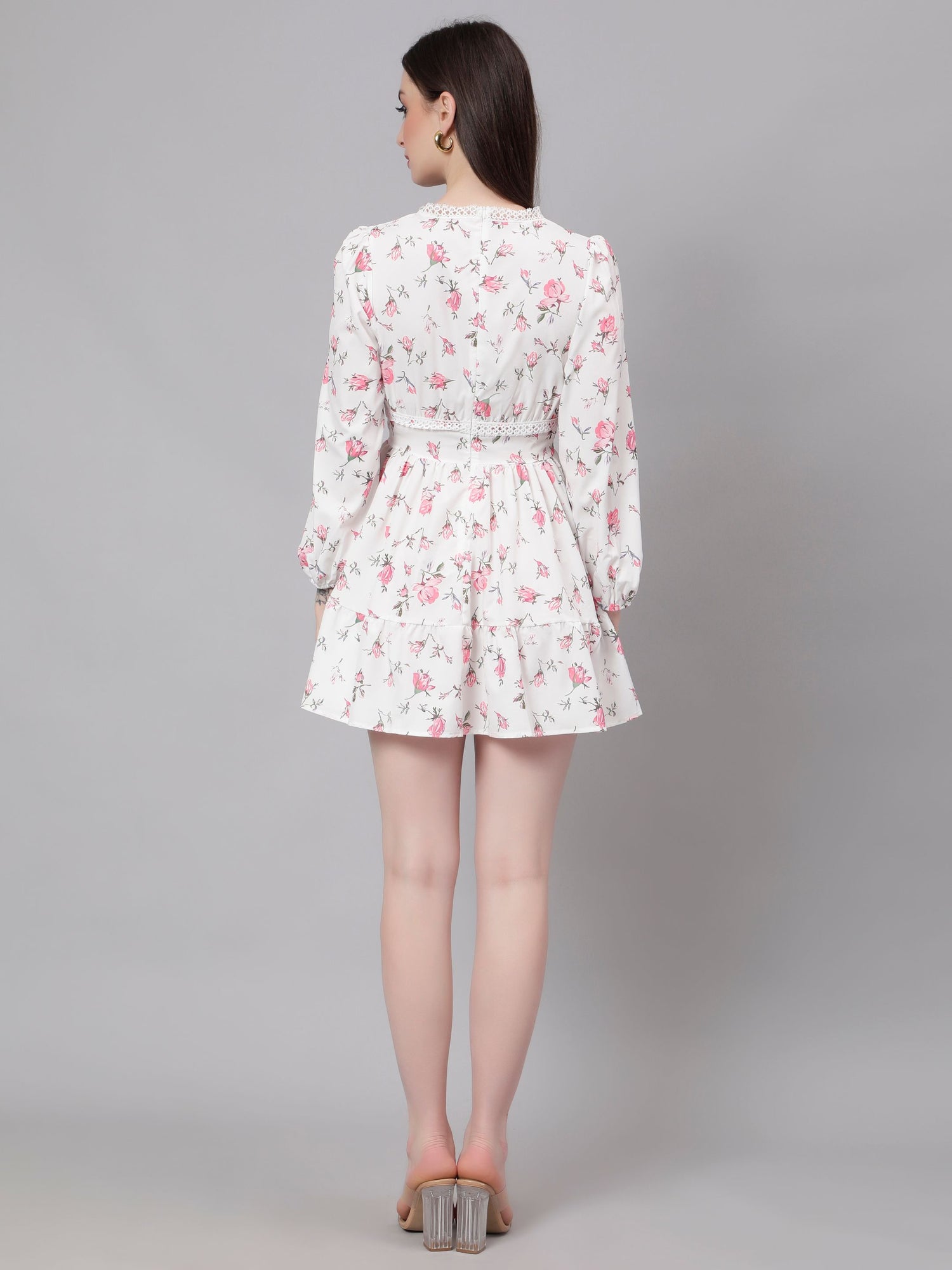 Ditsy Floral Print Mini Dress